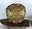 Bbb306 Handmade Vtg.handmade Velvet With Pearl Fabric Tea Cozy Cover