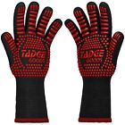 Bbqg-red Tadge Goods Silicone Oven Mitts Red Heat Resistant 8609877502673