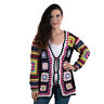 Bd3683369 Shop Lc Passage Black With Multi Color Square Cotton Crochet
