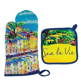 Beachcombers 015888209025 Sea La Vie Oven And Pot Holder