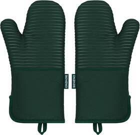 Om1o1gr2 Beneno Kitchen Oven Mitts 2-pack Heat Resistant To 500 F With Non-slip Green