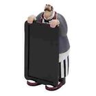 69767 . Benzara Fat Chalkboard Waiter 10 5 Polystone Chef