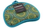 Bes21207teal Cuisinart Potholder Set Kidney Shaped Teal Print 021808514148