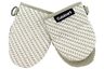 Bes23091feathertan Minibrickprint Cuisinart Silicone Mini Oven Mitts Heat Tan 021808520590