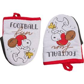 Best Brands 042887844568 Football Fun Neoprene Mini Oven Mitts 2-pack