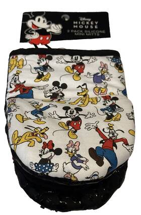 Best Brands 042887854055 Disney Mickey Mouse And Friends 2 Pack Silicone Mini Mitts Nwt