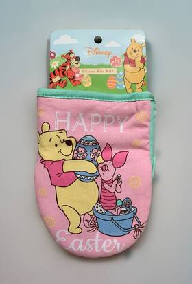 Best Brands 042887886292 New Disney Winnie The Pooh And Piglet Happy Easter 2pc Oven Mini-mitt Pair