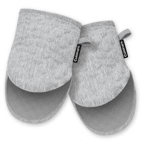 Amz-cu-mm101-gry Best Brands Cuisinart Shieldpro Silicone Oven Mitts 5 Inch X 8.5 Heat-resistant Mini Kitch