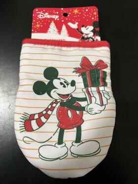 Bb1276702 Best Brands Disney Mickey Mouse 2pk Oversized Christmas Kitchen Mini Mitts Holiday- New