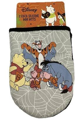 Best Brands Consumer Products Inc. 693039773306 Disney Halloween Oven Mitts - Pooh And Friends With Spiderweb