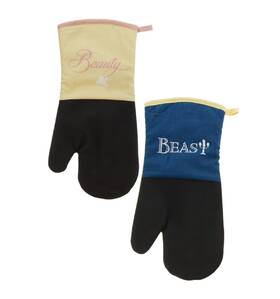 Ff28326 Best Brands Disney Princess Neoprene Oven Mitts 2pk - Non-slip Heat Resistant Glove