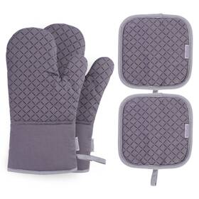 Lc172409kqkdgm2c Bestonzon Cooking Gloves Oven Mitt Pot Holder Kitchen Accessories Set