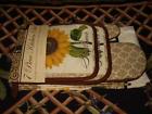 Better Home 7 Pc Sunflower Kitchen Set Pot Holders Towels Oven Mitt Dishcloths 044712003478