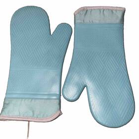 Better Homes & Gardens 028332662796 And Teal Silicone Oven Mitts Lot Of 2 Heat Resistant Non Slip