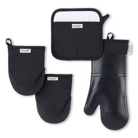 Bhs252185614005 Better Homes & Gardens And Silicone 4 Pack Kitchen Set - Black