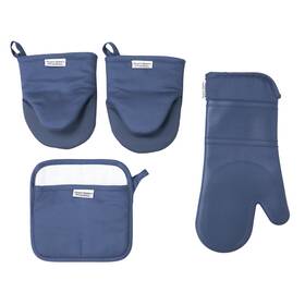 Bhs252185614046 Better Homes & Gardens Dark Blue Silicone Kitchen Set 4pc Heat Resistant 500 F