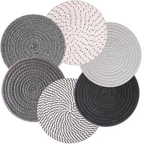 Billbotk 445041747713 8 Inch Trivets For Hot Dishes Pots And Pans 6 Heat Resistant Pads