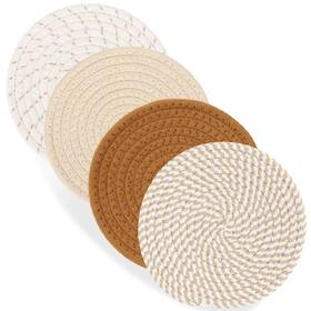Thd-2 Billbotk 7 Inch Trivets For Hot Dishes Pots And Pans 4 Heat Resistant Pads Pot