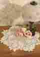 Bl-1200 Heirloom Heritage Lace Lacetea Rose Doily 15 Round White