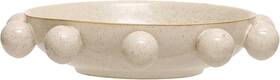 Ah3155 Bloomingville 9.75 Inches Stoneware Orbs And Reactive Glaze Cream Bowl