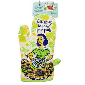 Blue Q 092657031919 Oven Mitt Kitchen Get Ready To Undo Your Pants Salad Cheese Olive Nwt New