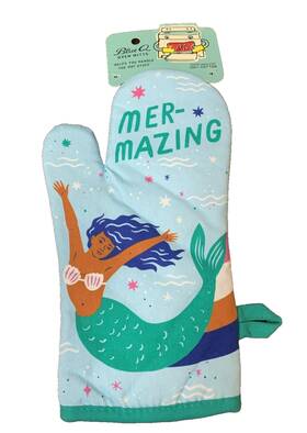 Blue Q 092657033548 New Oven Mitt Mermaid Tail Mermaids Aqua Aquamarine Mer-mazing