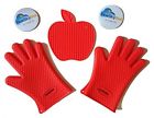 Blueskybos 3 In 1 Set One Pair Of Premium Top Rate Thick Silicone Heat Resistant Bbq Oven 682821006012