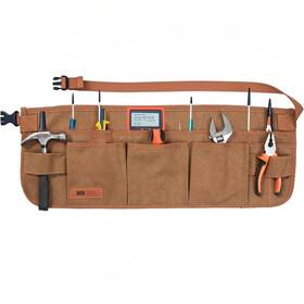 Wq-0918-brown Bobode Canvas Work Tool Apron 10 Pockets Waist For Men M-xxl Brown