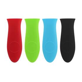 Potholder01-4p-mul Boguish Silicone Hot Handle Holder Cast Iron Cover Rubber Pot Sleeve He