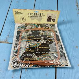 Cot000-ab8 Boomup Australian Kangaroo Kitchenware Apron Pot Holder Kitchen Mitten Set Australia