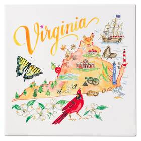 Boston International 704266376236 Ceramic Trivet Rosanne Beck State Collection Non-slip Hot Pads For Counters A