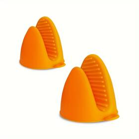 Gr-om-017 Branded Oven Mitts Silicone Heat Resistant Pinch Anti Scalding Non Slip Glove