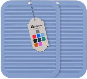 Breeze Touch 313057110142 Silicone Trivets For Hot Dishes 2 Pack 9 Inch X12 Pads Pots Pans