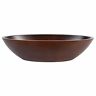 Bs43939tp Hg Global Dark Brown Wood Oval Bowl And Half Inches