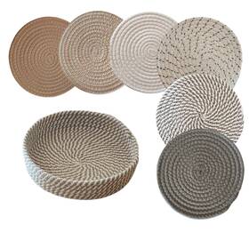 F2024-015 Buitlu Hot Pads For Kitchen 8 Inch Trivet Mats Set Dishes Trivets
