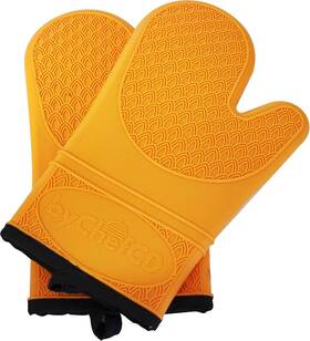 Bychefcd 744759423597 Professional Silicone Oven Mitts/heat Resistant Gloves Non-slip