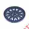 C-33bl Minuteman 7 Inch Sunburst Cast Iron Trivet Enamel Blue 719908660352
