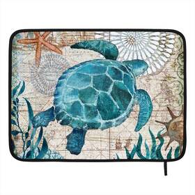 C.iopmnu 090682354692 Vintage Ocean Sea Turtles Dish Drying Mat - 18 Inch X24 Microfiber Absorbent Pad