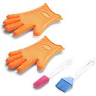 Cag01 Silicone Oven Mitts Gloves With Fingers Cooking Grill 680577874060