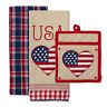 Camz12687 Design Imports Dii Americana Love Potholder Gift Set