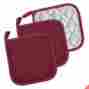 Camz32694 Dll Machine Washable Quilted Heat Resistant Kitchen Pocket Potholder Set 3 New 738215753076