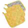 Camz33332 Dii Baking Terry Cloth Potholder Kitchen Cooking Oven Mitts Hot Pad Set Of 3 Yellow 738215333322