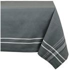 Camz35997 Cotton Machine Washable Everyday French Stripe Kitchen Tablecloth 738215359971