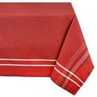 Camz36002 Cotton Machine Washable Everyday French Stripe Kitchen Tablecloth 738215360021