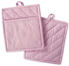 Camz37739 Dii Cotton Chambray Pot Holders With Pocket Set 0738215377395