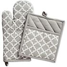 Camz38478 Cotton Kitchen Dining Lattice Oven Mitt And Pot 738215384782