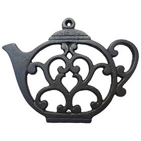 Caras Casa 865384000127 Teapot Cast Iron Trivet For Hot Pots And Kitchen Dining Table Gift Home