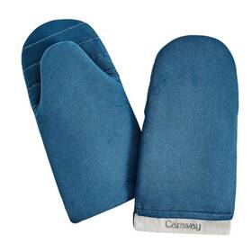 Caraway 810118300547 100% Organic Cotton Oven Mitts Set Of 2 Navy Blue Stain Resistant