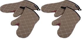 B0cdnlc9rl Carlisle Foodservice Products San Jamar Bestguard Commercial Heat Protection Oven Mitts Pair 13 Inch Tan Pack Of 2