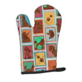 Carolines Treasures 194030682517 Chocolate Standard Poodle Oven Mitt Glove Heat Resistant Thick Hot Pans